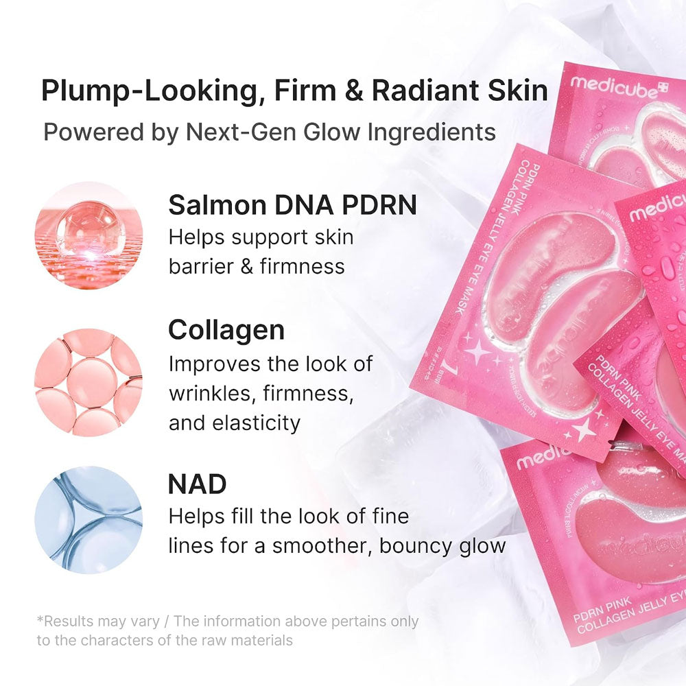 Medicube PDRN Pink Collagen Jelly Eye Mask - 1 Pair