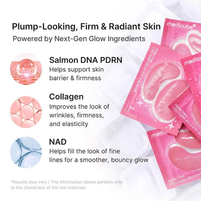 Medicube PDRN Pink Collagen Jelly Eye Mask - 1 Pair
