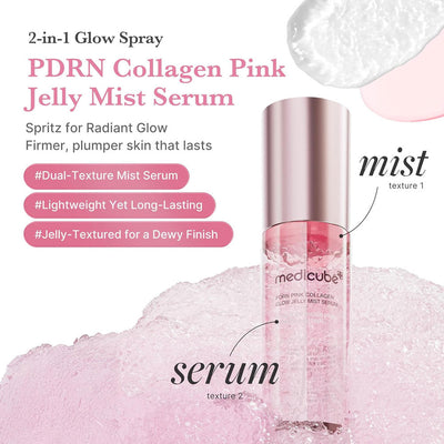 Medicube PDRN Pink Collagen Glow Jelly Mist Serum 100ml