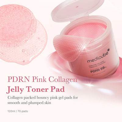 Medicube PDRN Pink Collagen Toning Gel Toner Pad - 70 Pads