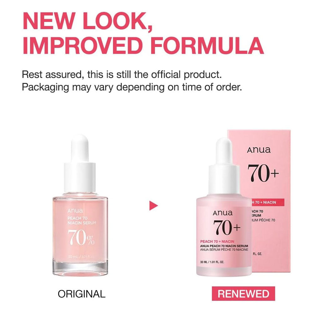 Anua Peach 70 Niacin Serum 10ml and 30ml