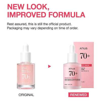 Anua Peach 70 Niacin Serum 10ml and 30ml