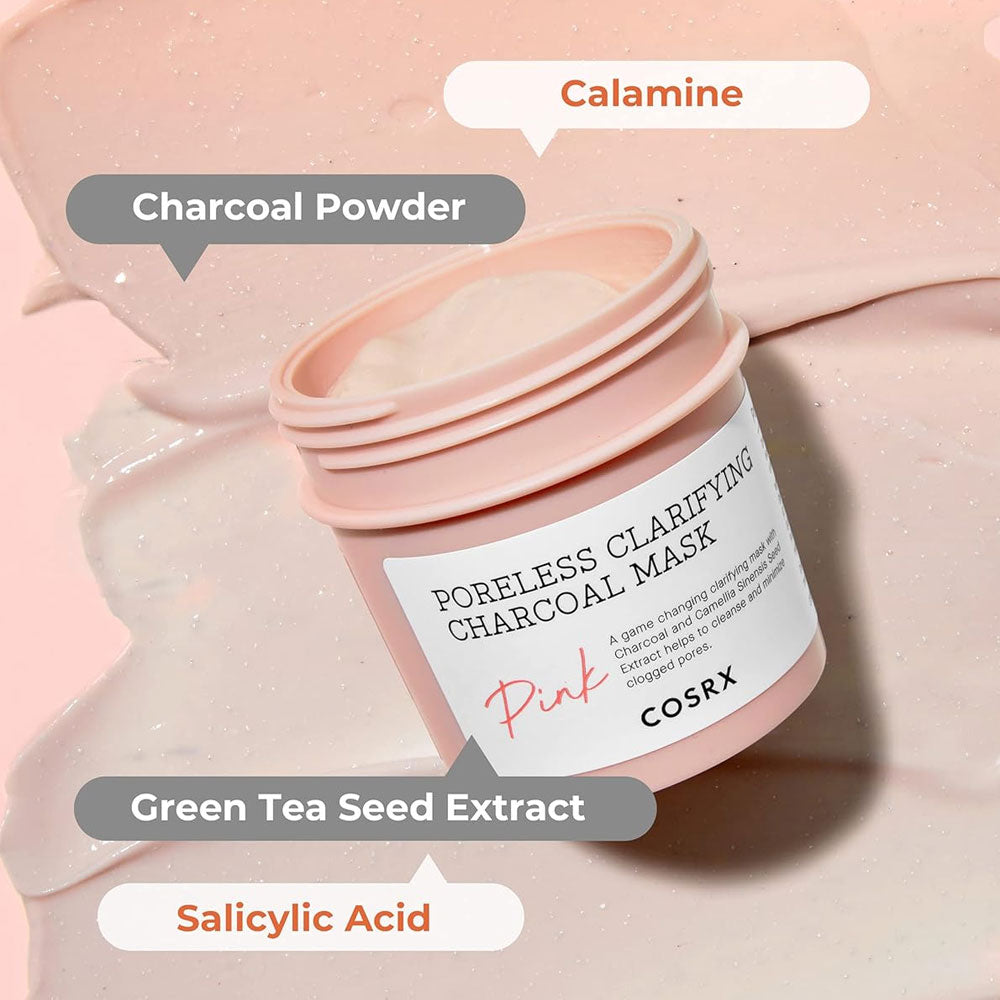 COSRX Poreless Clarifying Charcoal Mask Pink 110g
