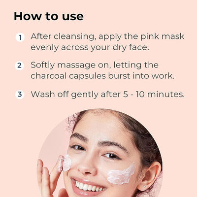 COSRX Poreless Clarifying Charcoal Mask Pink 110g
