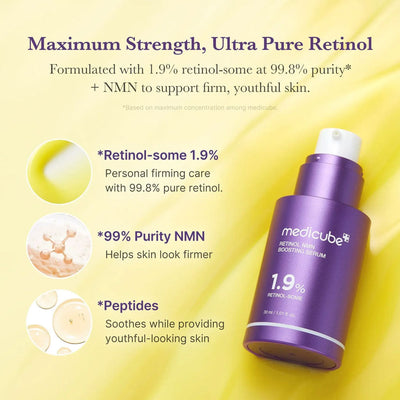Medicube Retinol NMN Radiance Booster 1.9% Serum 30ml