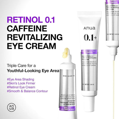 Anua Retinol 0.1 Caffeine Revitalizing Eye Cream 30g