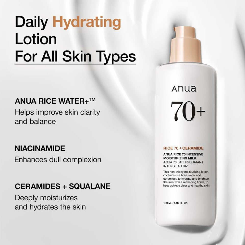 Anua Rice 70 Intensive Moisturizing Milk 150ml