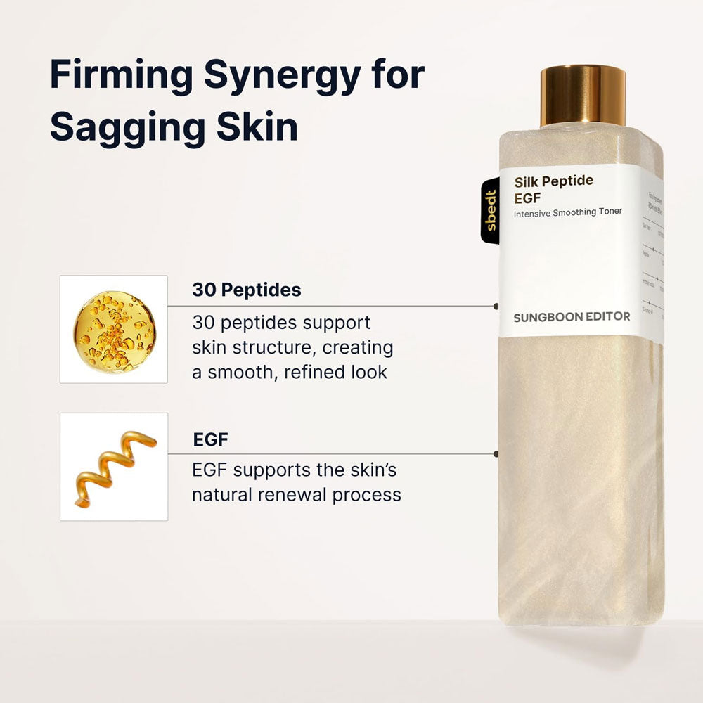 SUNGBOON EDITOR Silk Peptide EGF Intensive Smoothing Toner 300ml