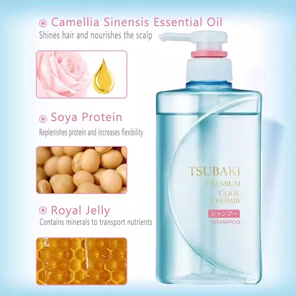 TSUBAKI Premium Cool & Repair Shampoo and Conditioner Set